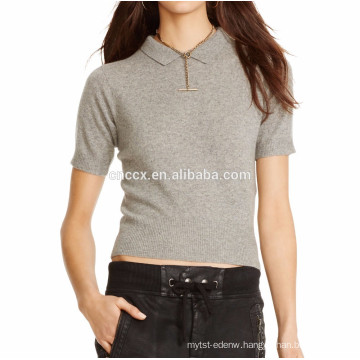 15PKCAS59 turn down collar women cashmere sweater